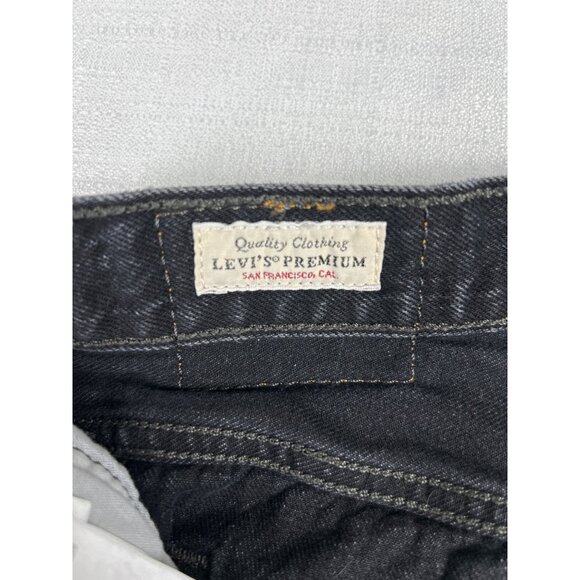 Levi’s Black Distressed High Rise Shorts Size W32 - Picture 9 of 10